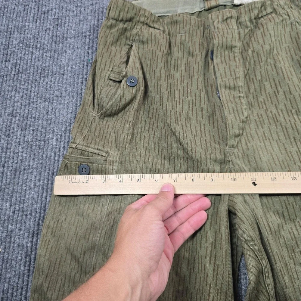 East German Army NVA Strichtarn Rain Camo Field Pants G44 28
